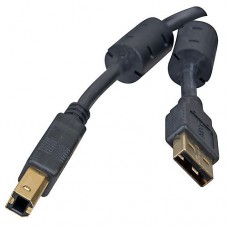 Кабель USB 2.0 Am-Bm Defender USB04-10PRO зол.конт, 2-фер.фильтра, 3m (87431)