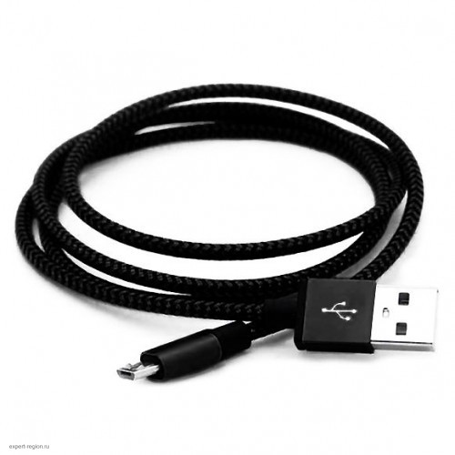Кабель USB 2.0 - microUSB, 1.2м Smartbuy (iK-12met) Black