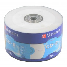 Диск CD-R Verbatim 700Mb 52x, 50шт., Printable, Bulk (43794)