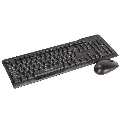 Клавиатура + мышь Oklick 230M черный, USB, беспроводная