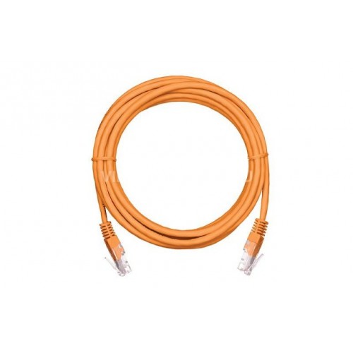 Коммутационный шнур NETLAN U/UTP 4 пары, Кат.5e оранжевый, 0,5м, уп-ка 10шт. (EC-PC4UD55B-BC-PVC-005-OR-10)