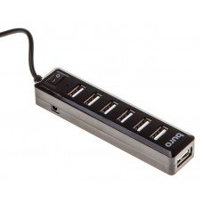 Концентратор USB 2.0 HUB 7-port Buro BU-HUB7-1.0-U2.0  черный