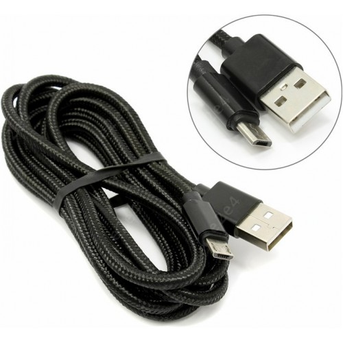 Кабель USB - micro USB Jet.A black (JA-DC22)