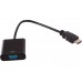 Переходник HDMI -> VGA 19M/15F Cablexpert, провод 15см (A-HDMI-VGA-03) 