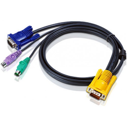 Комплект кабелей ATEN мон+клав+мышь PS/2 2L-5202P