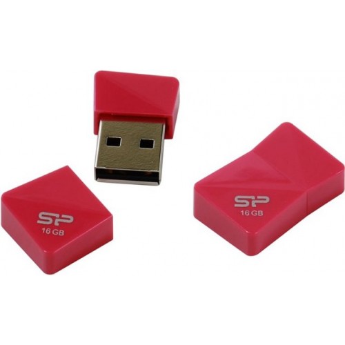Накопитель USB 2.0 Flash Drive 16Gb Silicon Power Touch T08 (Peach)