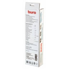 Фильтр сетевой BURO 600SH-16-3-B 3м (6 розеток) черный