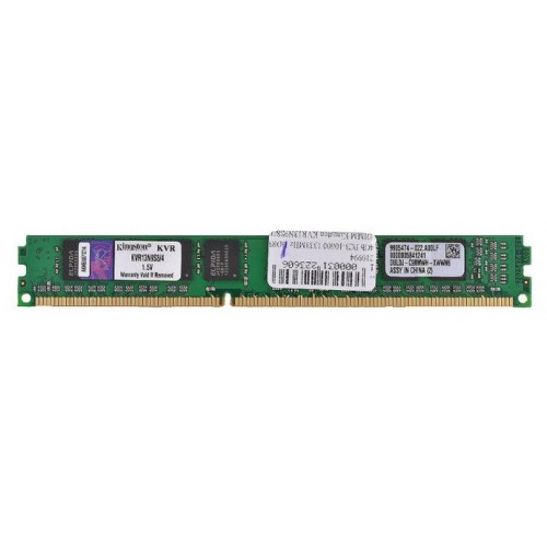 Модуль DIMM DDR3 SDRAM 4096 Мb Kingston (PC10600, 1333MHz) CL9 non-ECC (KVR13N9S8/4)