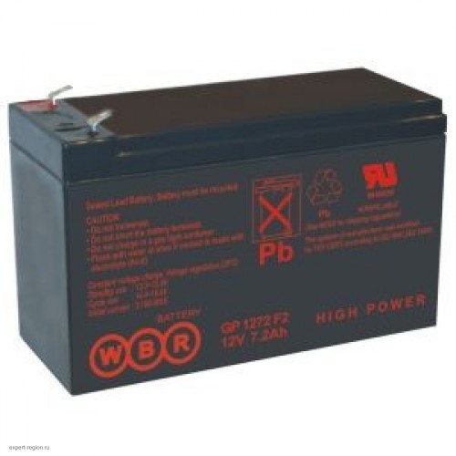 Аккумуляторная батарея для ИБП 12V  7.2Ah WBR GP1272 F2 (151x94x65мм; 2.2кг)