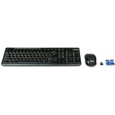 Клавиатура + мышь Dialog KMROP-4020U (Беспроводная/USB2.0/2xAAA/110кл/1600dpi/Black)