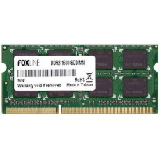 Модуль DIMM DDR3 SDRAM 8192 Mb (PC3-12800/1600MHz /CL11/OEM) Foxline (FL1600D3S11-8G)