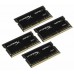 Комплект модулей SODIMM DDR4 SDRAM 4*16384Мb (PC4-19200/2400Mhz/CL14/RTL) Kingston HyperX Impact (HX424S15IBK4/64)