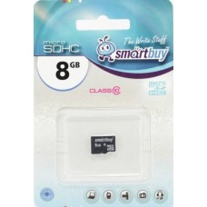 Карта флэш-памяти MicroSD  8 Гб Smart Buy без адаптера (class 10)