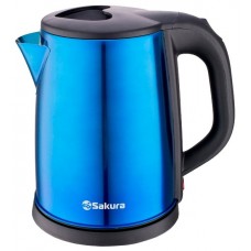 Чайник SAKURA SA-2149BL 2,0 л  син.металл/черный