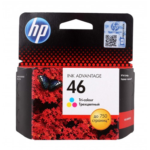 Картридж струйный HP 46 /CZ638AE/ Tri-Colour Ink Advantage 2020hc/2520hc