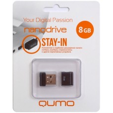 Флеш-диск QUMO 8GB Nano Black