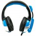 Наушники с микрофоном Dialog HGK-37L Blue (117dB/32om/2.2m)