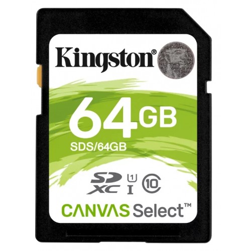 Карта памяти SecureDigital Card 64Gb Kingston SDXC Class10 UHS-I (SDS/64GB)