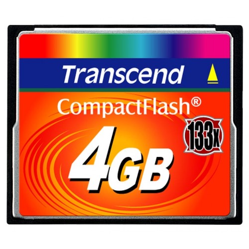 Карта памяти Compact Flash 4Gb Transcend 133x (TS4GCF133)