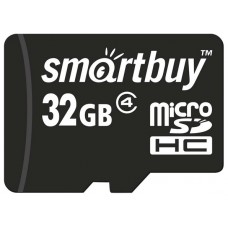 Карта памяти microSDHC 32Gb SmartBuy Class 4 (SB32GBSDCL4-00)