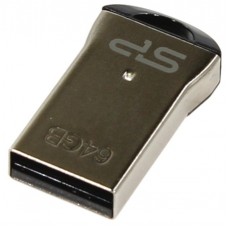 Накопитель USB 2.0 Flash Drive 64Gb Silicon Power Touch T01 Black/Silver (SP064GBUF2T01V1K)