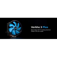 Вентилятор S 1150/1155/1156/AM3+/FM1/FM2 Aerocool Verkho 3 (Al+Cu/15-24dB/1200-2800rpm/120W) 