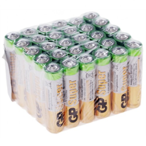 Батарейки щелочные GP Super Alkaline 24A LR03 AAA (30шт)