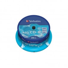 Диск CD-R Verbatim 700Mb 52x 25шт cake box (43352)