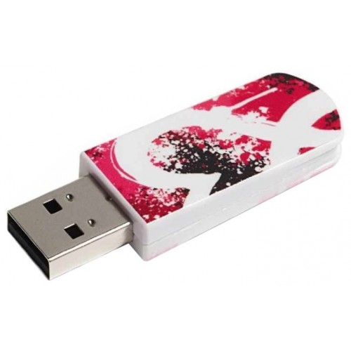 Накопитель USB 2.0 Flash Drive 16Gb Verbatim Mini Graffiti Edition Red (49414)