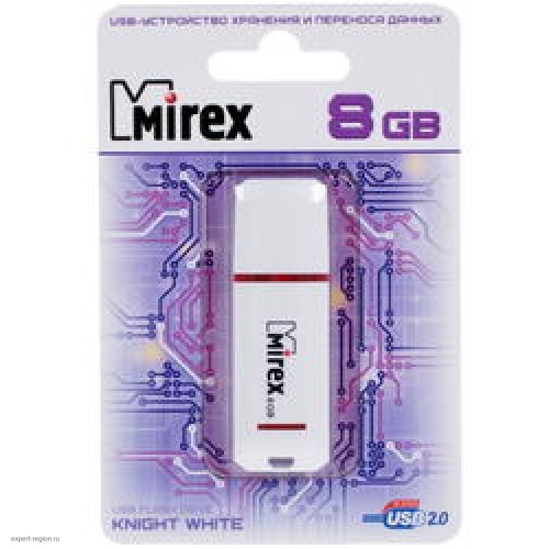 Накопитель USB 2.0 Flash Drive 8Gb Mirex Line White (13600-FMULWH08)
