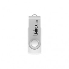 Накопитель USB 2.0 Flash Drive 8Gb Mirex Swivel White (13600-FMUSWT08)