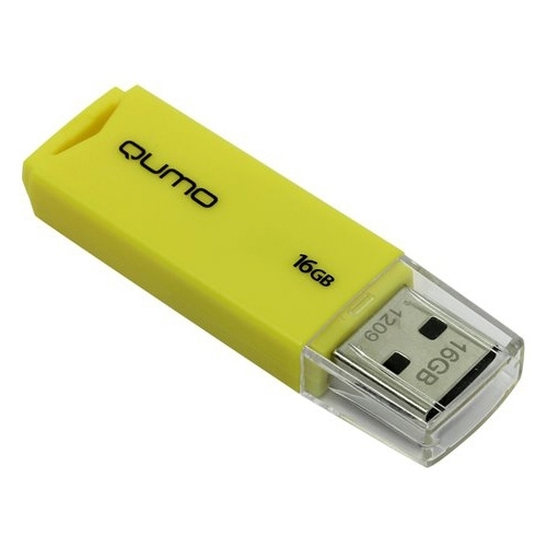 Накопитель USB 2.0 Flash Drive 16Gb Qumo Tropic Yellow (QM16GUD-TRP-Yellow)
