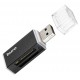 Концентратор USB 2.0 HUB Buro BU-CR-3104 Black (TF/SD/SDHC/MicroSDHC/MMC)