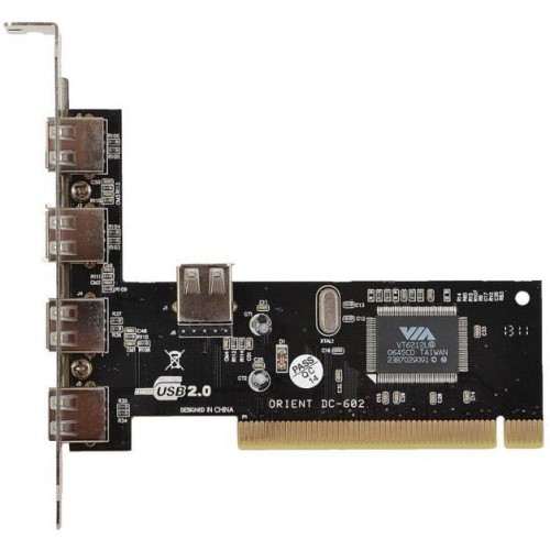Контроллер PCI на 4xUSB 2.0/USB 2.0 OEM Orient DC-602 OEM