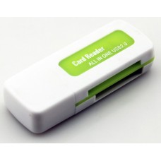 Устройство чтения/записи Orient Green-White (Multi-Format/USB 2.0) (CR-011G)