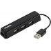 Концентратор USB 2.0 HUB Hama 12167 Black (4xUSB2.0) (00012167)