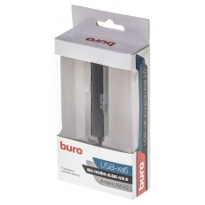 Концентратор USB 2.0 HUB Buro BU-HUB4-0.5R-U2.0 (4xUSB2.0)
