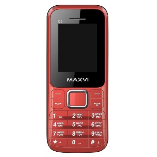Мобильный телефон Maxvi C3 Red 