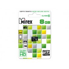 Карта памяти Mirex microSDHC 8Gb Class 10