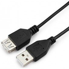 Кабель удлинитель USB 2.0 Гарнизон GCC-USB2-AMAF-1M (1м, AM/AF, пакет) (GCC-USB2-AMAF-1M)