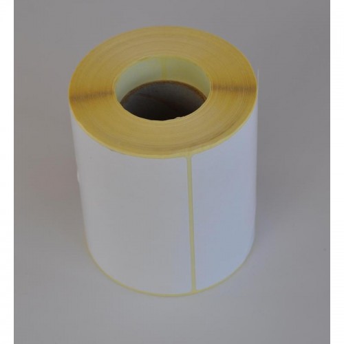 Термотрансферные этикетки бумажные полуглянцевые 100x150мм (диаметр втулки 40мм/250 штук в рулоне)