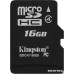 Карта памяти microSD Card16GB Kingston microSDHC Class 4 (SDC4/16GBSP)