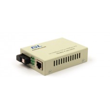 Медиаконвертер GIGALINK из UTP, 100Мбит/c в WDM, без LFP, SM, (до 20 км) GL-MC-UTPF-SC1F-18SM-1550-N