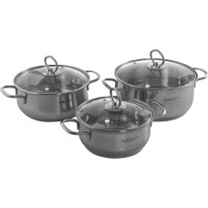 Набор посуды 6пр. ЛИРА (1,6+2,2+3,2л)  KT-CP-001