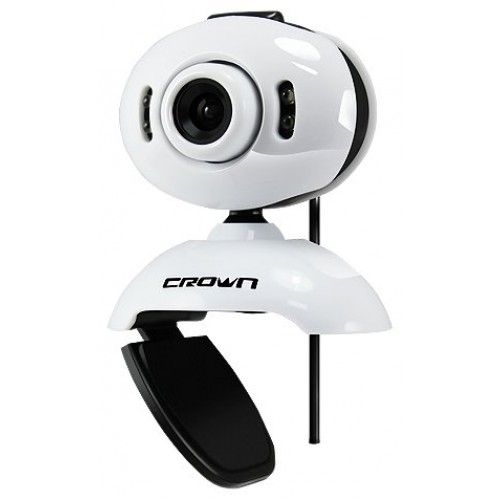 Веб-камера Crown CMW-119 (2M), белый, 1600x1200, USB 2.0, микрофон