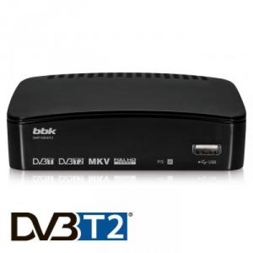 Цифровой эфирный ресивер BBK SMP129HDT2 черный