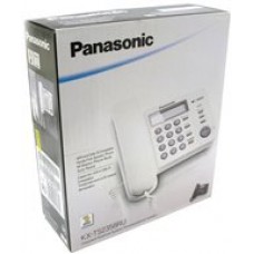 Телефон Panasonic KX-TS2358RUW white, ЖК дисплей, спикер