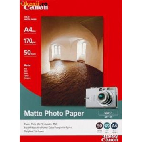 Бумага Canon MP-101 A4, 170 г/м2, 50 листов, матовая (7981A005)