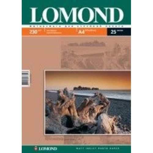 Бумага Lomond для струйной печати А4, 230 г/м2, 50 листов, матовая (0102016)