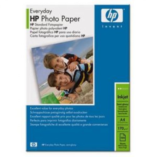 Фотобумага Hewlett-Packard A4, 170 г/м2, 100 листов, полуглянцевая (Q2510A)